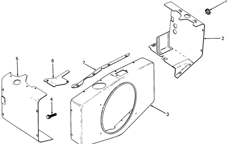 Baffles And Shroud (Model 2072) Diagram and Parts List for 1872 2072-756300-799999-147730100-148720100-148730100-149720100-149730100 Cub Cadet Lawn Tractor